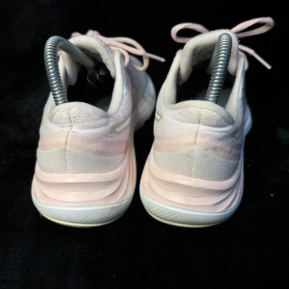 Asics Gel Excite 8 1012A916 Sneakers Womens US 7.5 Beige Pink Knit Running Shoes